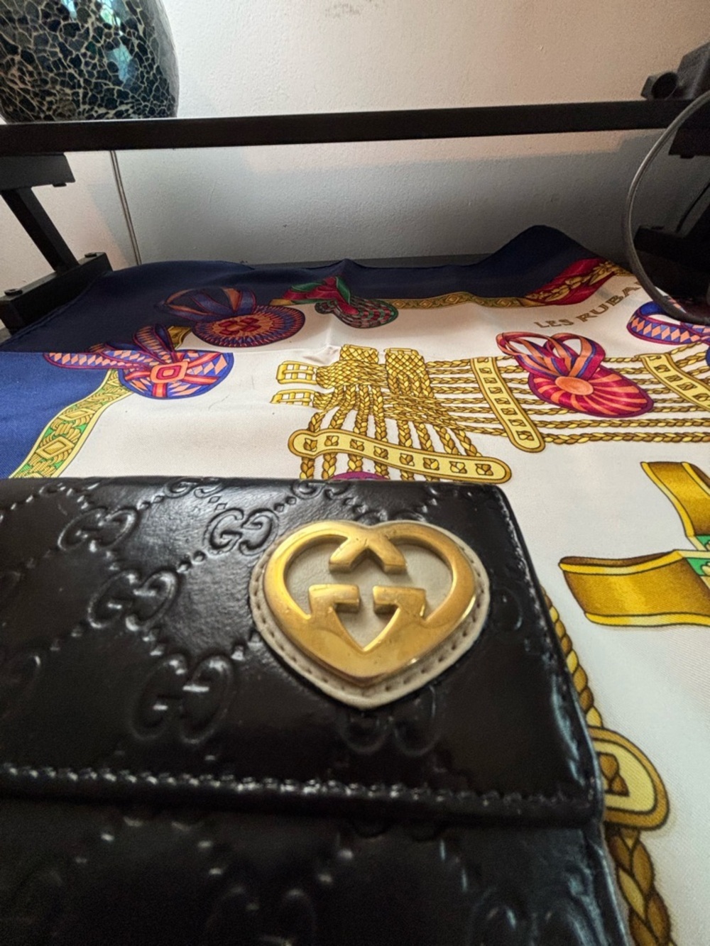 Authentic Gucci "Lovely" Heart Guccissima Continental Wallet 2in1 WOC Conversion - Picture 11 of 14